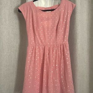 Coral colored mini dress